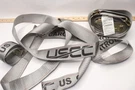 (2-PK) Uscc Track Ratchet Straps Gray 1,467LBS Wll 2" X 12FT. Fixed Price $25.00.