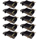 (10) D-ring Stake Pockets Removable For Trailer Tie Down Transport Anchor Point. Fixed Price $159.99.
