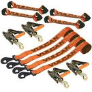 Vulcan 8-POINT Roll Back Car Tie Down Kit Snap Hooks, 4 Pack Proseries. Fixed Price $141.99.