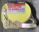 Haul Master Ratcheting Tie Down Strap 27FT X 2IN 3300LB. Fixed Price $12.99.