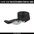 Curt 2-3/8 X 23 Foot Polyester Winch Strap With Hook 4800 Lbs Capacity. Fixed Price $46.99.
