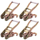 Bxr Ratchet With Swivel Hook, Double Locking Tie Down 4 Pack. Fixed Price $51.99.