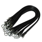 10-PC 15" Epdm Rubber Tie Down Straps With Hooks Black Bungee Set. Fixed Price $17.99.