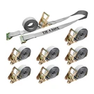 8 Pack 2" X 16' E-track Ratchet Tie Down Strap Truck Trailer Enclosed Cargo Van. Fixed Price $96.16.