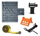 Flatbed Tie Down - Kit Winch Strap, Stake Pocket And Ultra Light Lumber Tarp. Fixed Price $714.89.